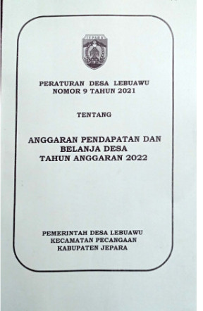 PERATURAN DESA NOMOR 9 TAHUN 2021